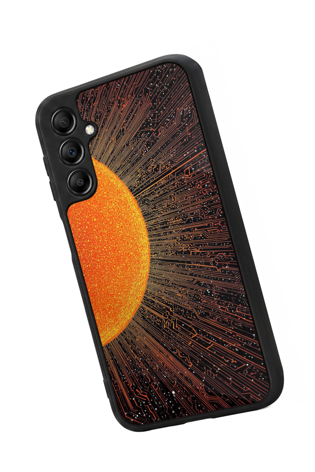 Samsung Galaxy A14 Uyumlu Güneş Tasarımlı Glossy Premium Kılıf