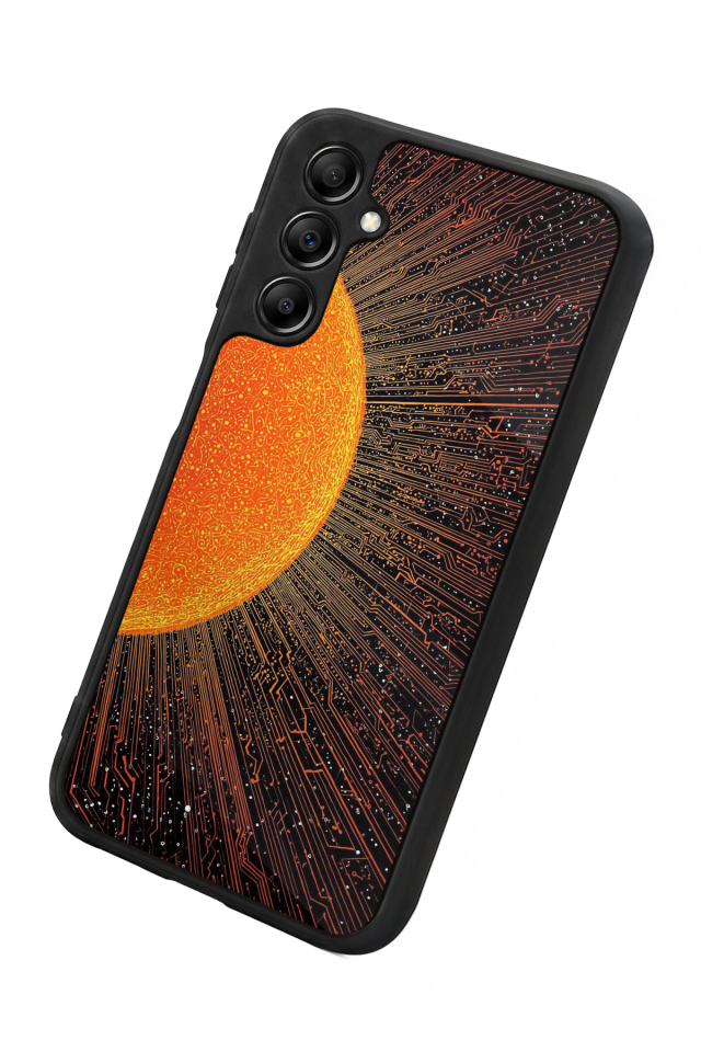 Samsung Galaxy A14 Uyumlu Güneş Tasarımlı Glossy Premium Kılıf