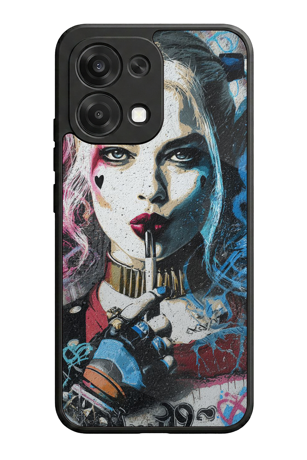 Oppo A6 Pro Uyumlu HarleyQueen Tasarımlı Glossy Premium Kılıf