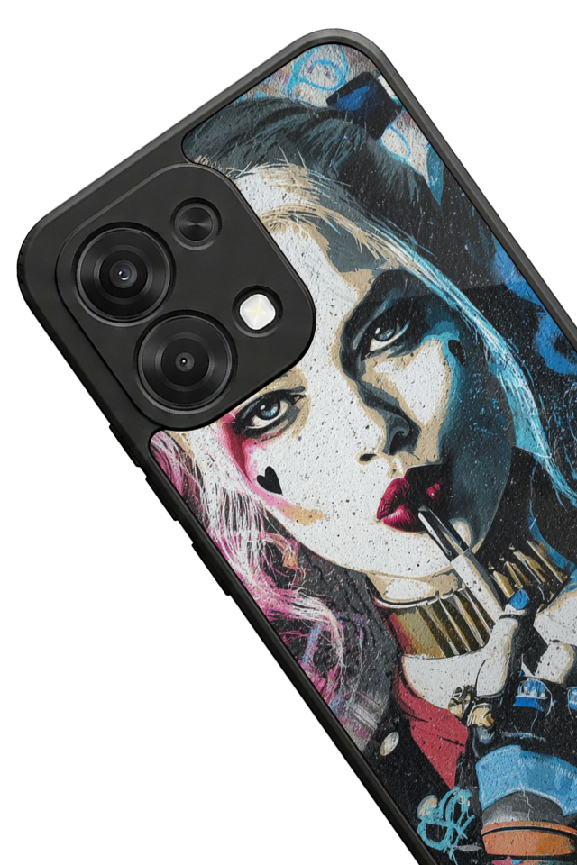 Oppo A6 Pro Uyumlu HarleyQueen Tasarımlı Glossy Premium Kılıf