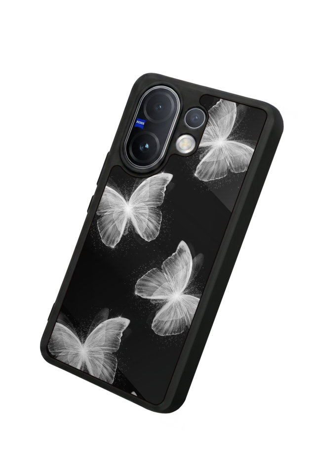 Vivo V60 Uyumlu Kelebek Tasarımlı Glossy Premium Kılıf
