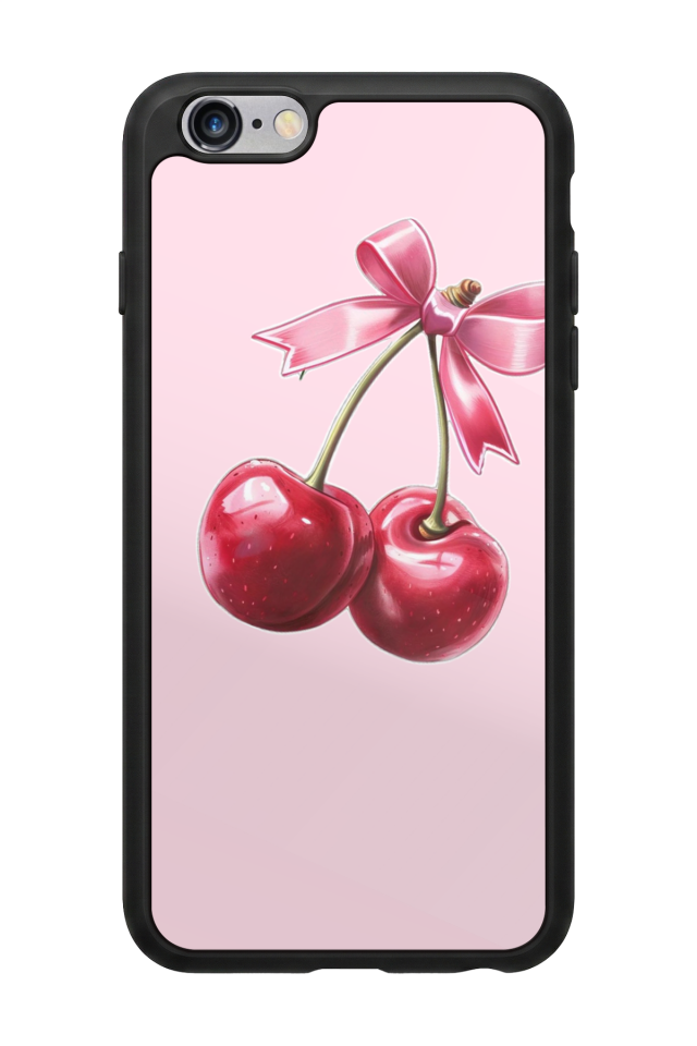 iPhone 6s Plus Uyumlu Kiraz Tasarımlı Glossy Premium Kılıf