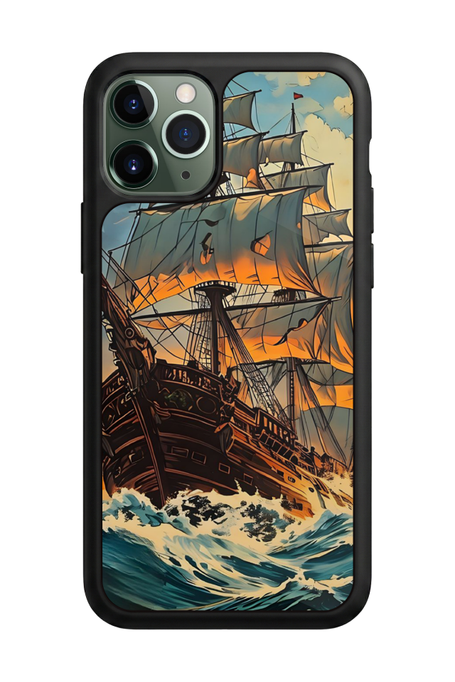 iPhone 11 Pro Max Uyumlu Korsan Tasarımlı Glossy Premium Kılıf