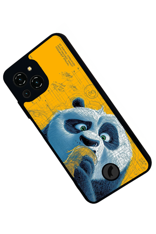 Reeder S23 Pro Max Uyumlu Kung Fu Panda Tasarımlı Glossy Premium Kılıf