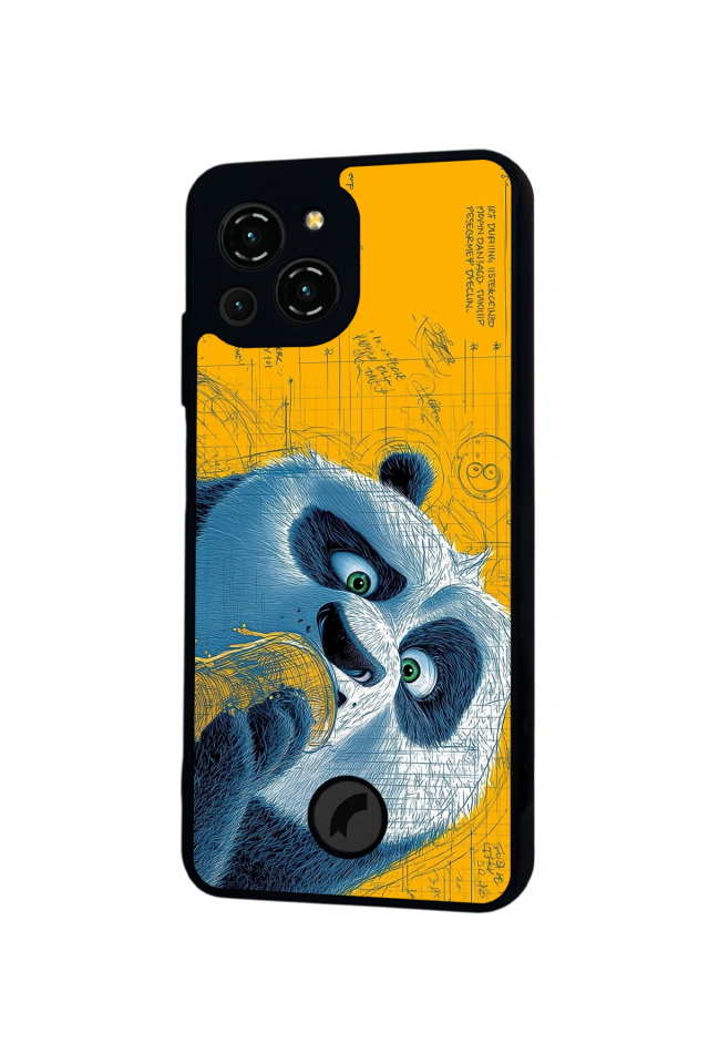 Reeder S23 Pro Max Uyumlu Kung Fu Panda Tasarımlı Glossy Premium Kılıf