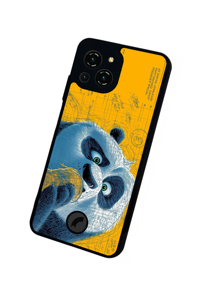 Reeder S23 Pro Max Uyumlu Kung Fu Panda Tasarımlı Glossy Premium Kılıf