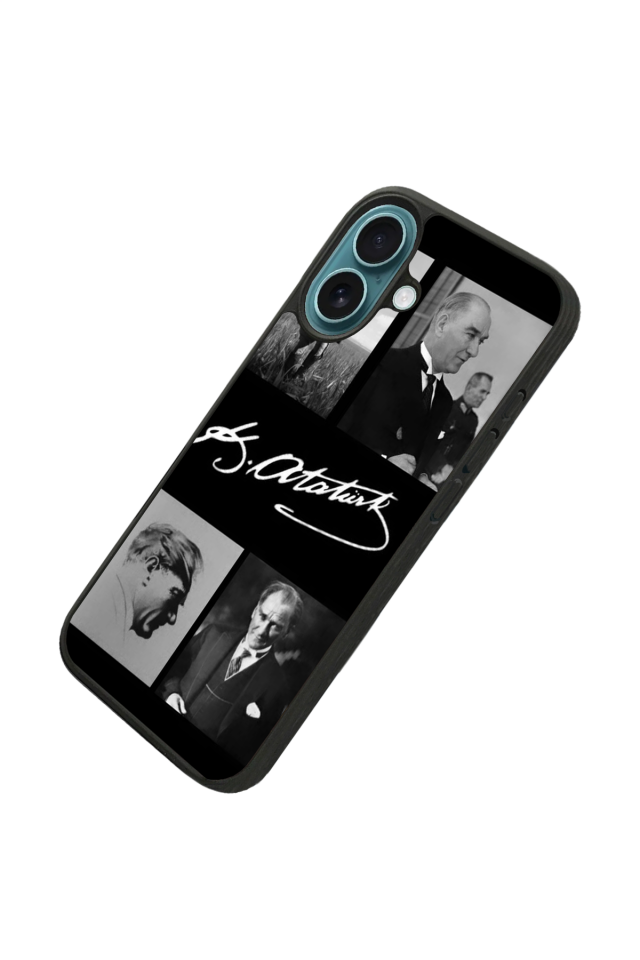 iPhone 16 Uyumlu Mustafa Kemal Ataturk Tasarımlı Glossy Premium Kılıf