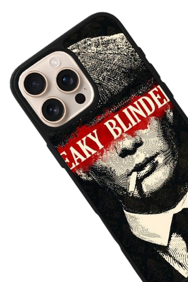 iPhone 16 Pro Uyumlu Peaky Blinders Tasarımlı Glossy Premium Kılıf