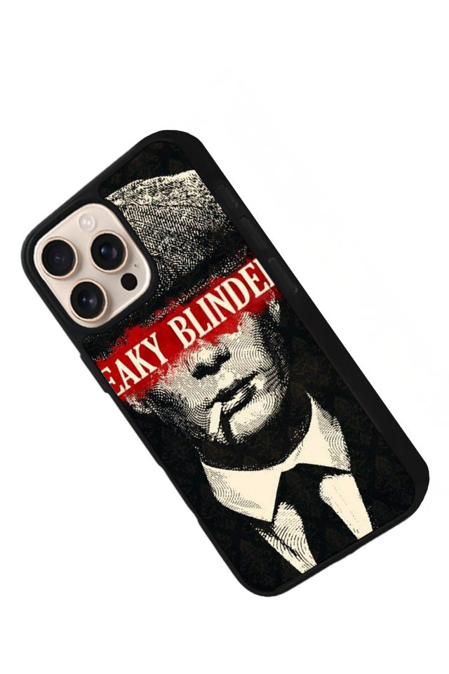iPhone 16 Pro Uyumlu Peaky Blinders Tasarımlı Glossy Premium Kılıf