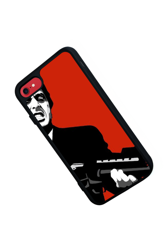 iPhone 7 Uyumlu Scarface Tasarımlı Glossy Premium Kılıf