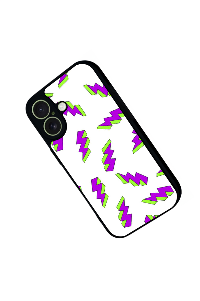 iPhone 17 Uyumlu Simsek Tasarımlı Glossy Premium Kılıf