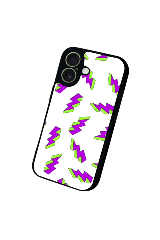 iPhone 17 Uyumlu Simsek Tasarımlı Glossy Premium Kılıf