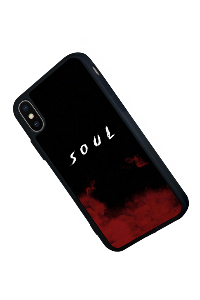 iPhone X/ XS Uyumlu SOUL Tasarımlı Glossy Premium Kılıf