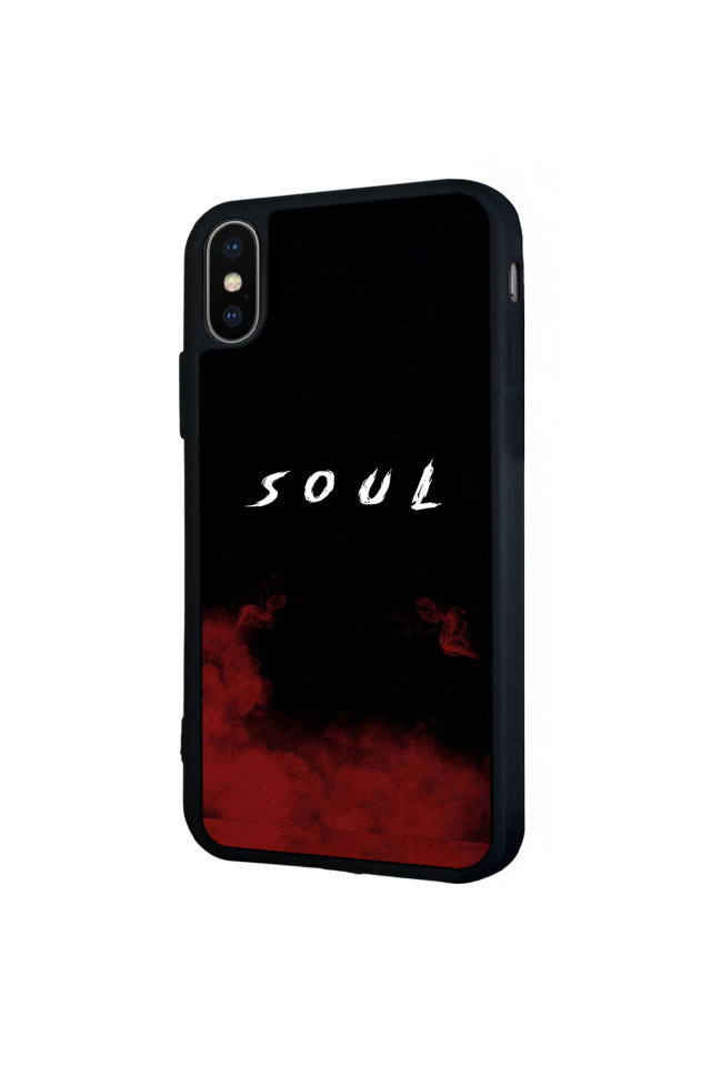 iPhone X/ XS Uyumlu SOUL Tasarımlı Glossy Premium Kılıf
