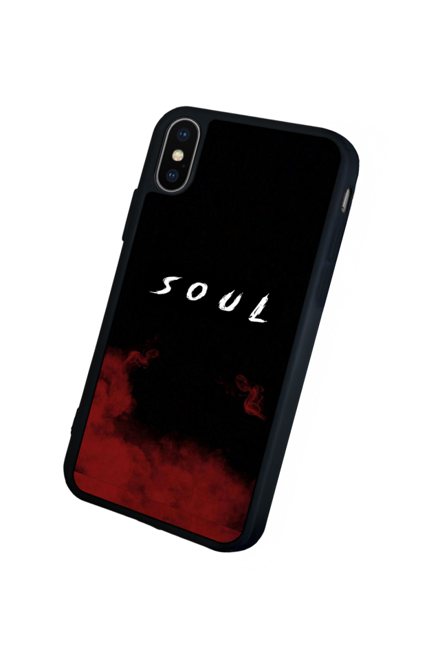 iPhone X/ XS Uyumlu SOUL Tasarımlı Glossy Premium Kılıf