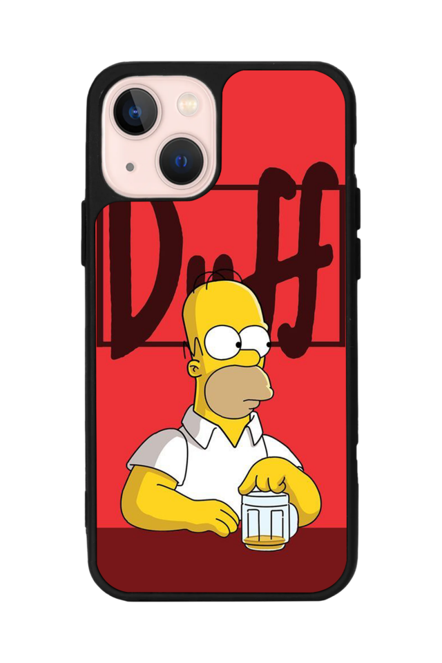 iPhone 15 Uyumlu The Simpsons Tasarımlı Glossy Premium Kılıf