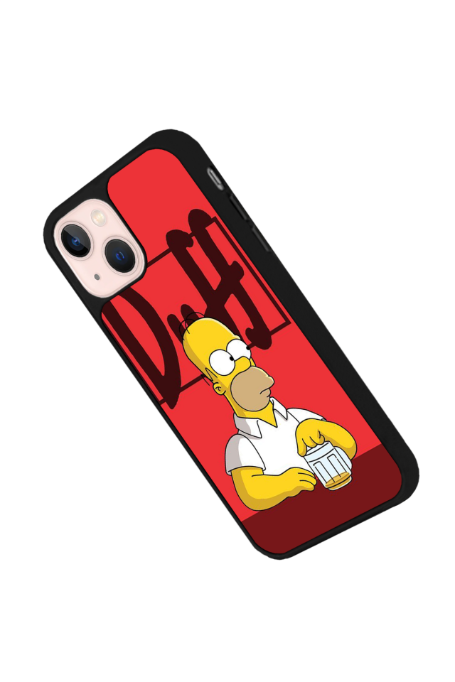 iPhone 15 Uyumlu The Simpsons Tasarımlı Glossy Premium Kılıf