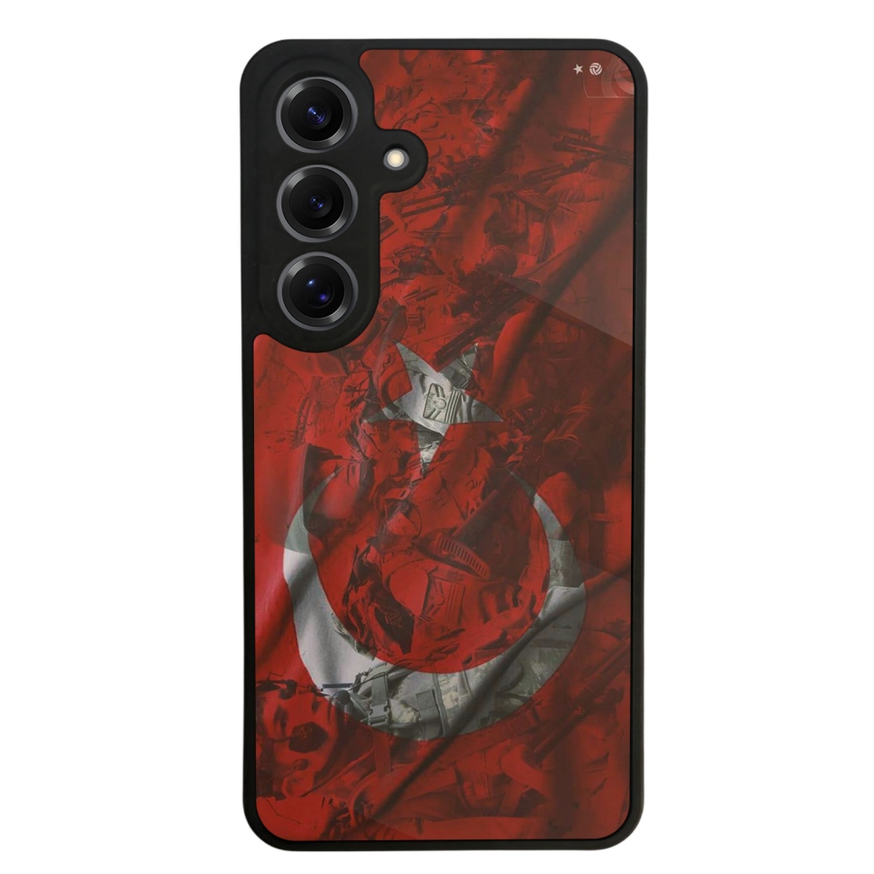 Samsung Galaxy S25 Uyumlu Türk Bayragi Tasarımlı Glossy Premium Kılıf