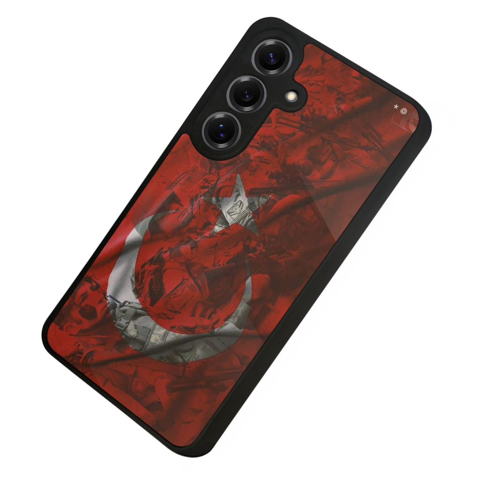 Samsung Galaxy S25 Uyumlu Türk Bayragi Tasarımlı Glossy Premium Kılıf