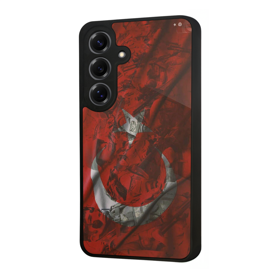 Samsung Galaxy S25 Uyumlu Türk Bayragi Tasarımlı Glossy Premium Kılıf