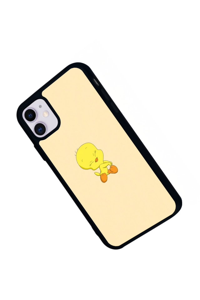 iPhone 11 Uyumlu Tweety Tasarımlı Glossy Premium Kılıf