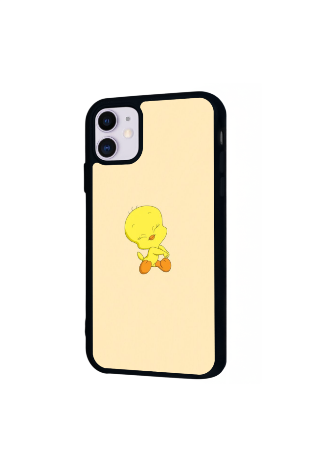 iPhone 11 Uyumlu Tweety Tasarımlı Glossy Premium Kılıf