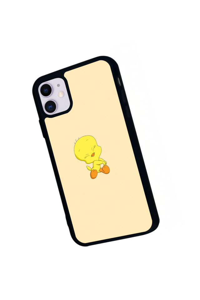 iPhone 11 Uyumlu Tweety Tasarımlı Glossy Premium Kılıf