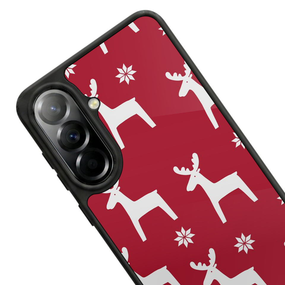 Samsung Galaxy A37 Uyumlu Yilbasi Christmas Tasarımlı Glossy Premium Kılıf