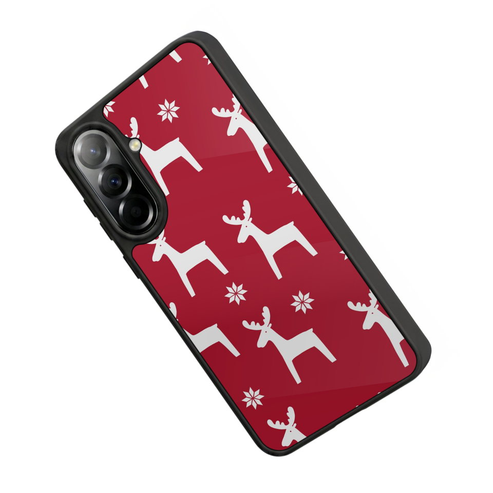 Samsung Galaxy A37 Uyumlu Yilbasi Christmas Tasarımlı Glossy Premium Kılıf