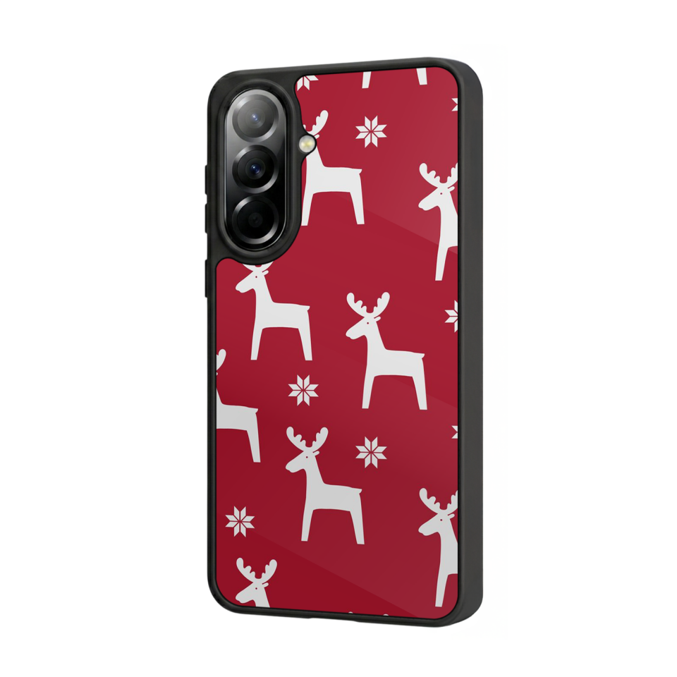 Samsung Galaxy A37 Uyumlu Yilbasi Christmas Tasarımlı Glossy Premium Kılıf