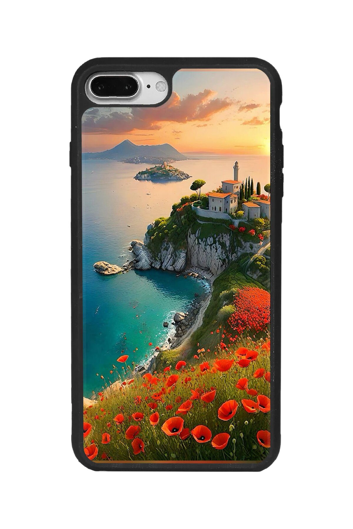 Apple iPhone 7 Plus Siyah Silikon Kılıf Çiziklere ve Darbelere Karşı Koruma