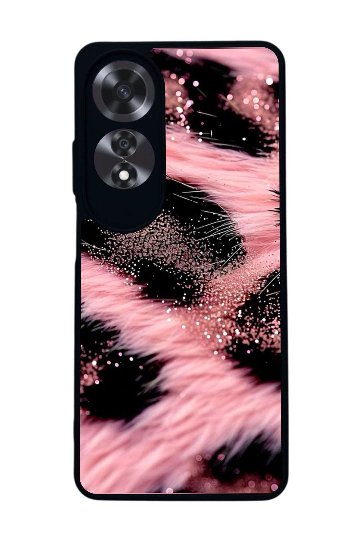 Oppo A60 Mat Siyah uyumlu Kılıf – Yumuşak Silikon, Koruyucu, Şok Emici Kapak