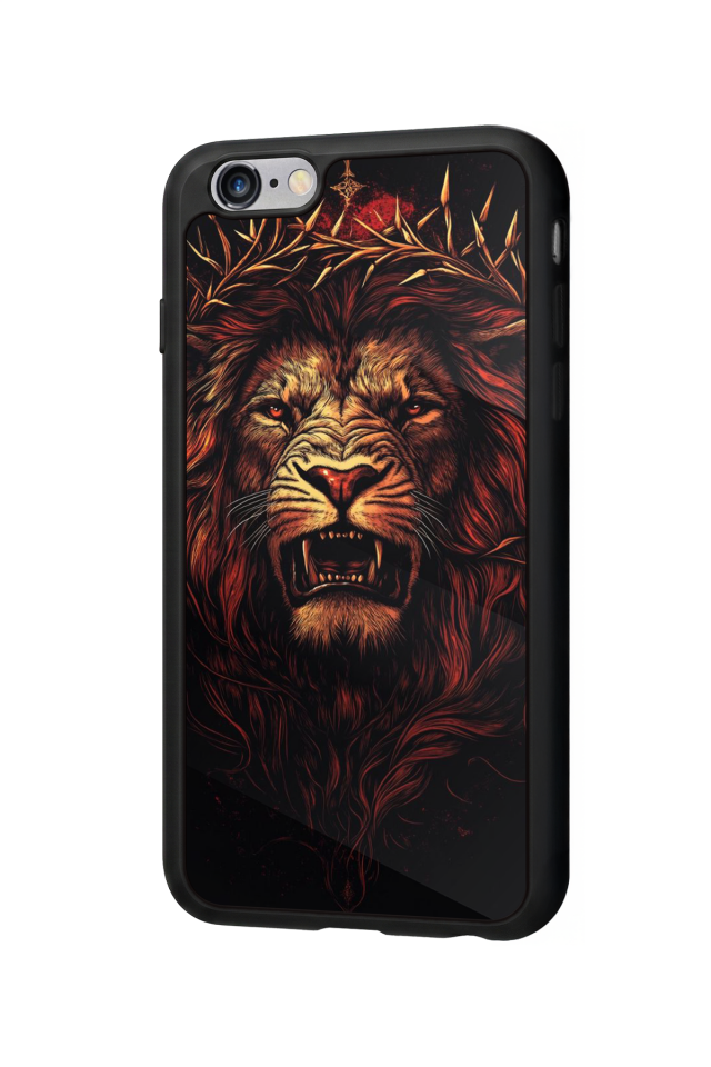 iPhone 6 Plus Uyumlu Aslan Tasarımlı Glossy Premium Kılıf