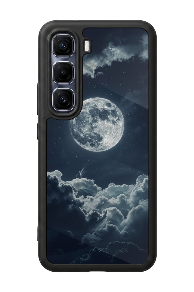 Infinix Hot 60 Pro Plus Uyumlu Ay Tasarımlı Glossy Premium Kılıf