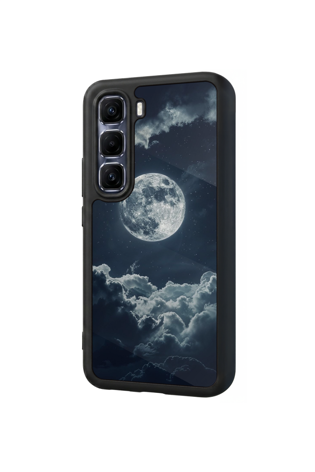 Infinix Hot 60 Pro Plus Uyumlu Ay Tasarımlı Glossy Premium Kılıf