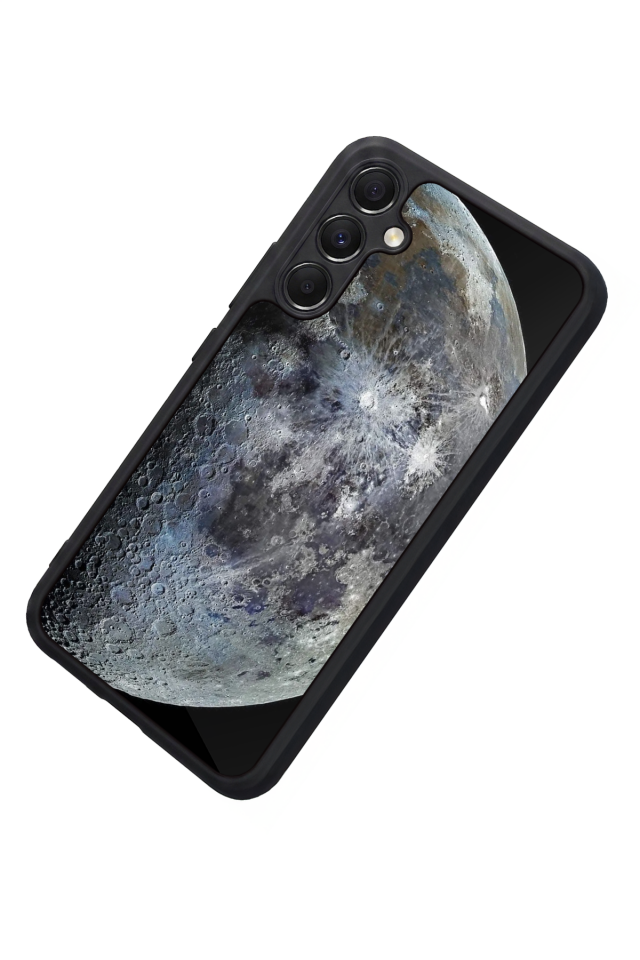 Samsung Galaxy A34 Uyumlu Ay Tasarımlı Glossy Premium Kılıf