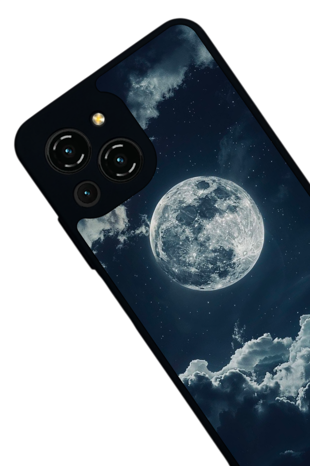 Reeder S23 Pro Max Uyumlu Ay Tasarımlı Glossy Premium Kılıf