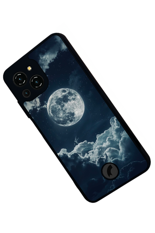 Reeder S23 Pro Max Uyumlu Ay Tasarımlı Glossy Premium Kılıf