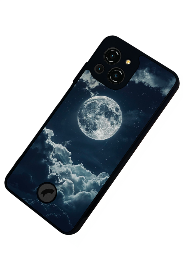 Reeder S23 Pro Max Uyumlu Ay Tasarımlı Glossy Premium Kılıf
