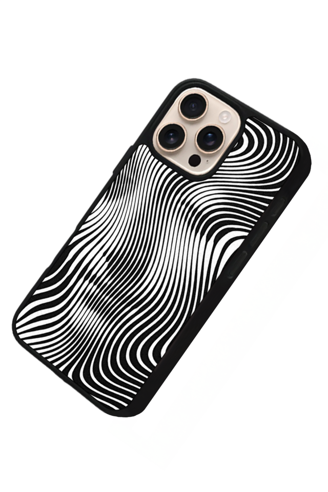 iPhone 15 Pro Max Uyumlu Çizgi Sanatı Tasarımlı Glossy Premium Kılıf