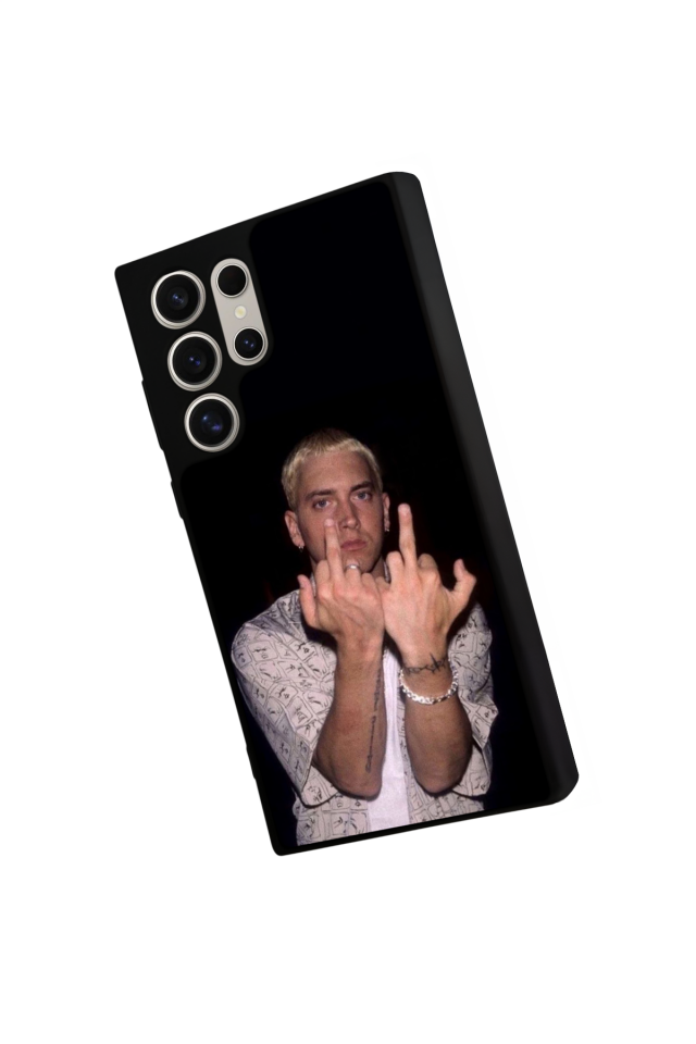 Samsung Galaxy S23 Ultra Uyumlu Eminem Tasarımlı Glossy Premium Kılıf