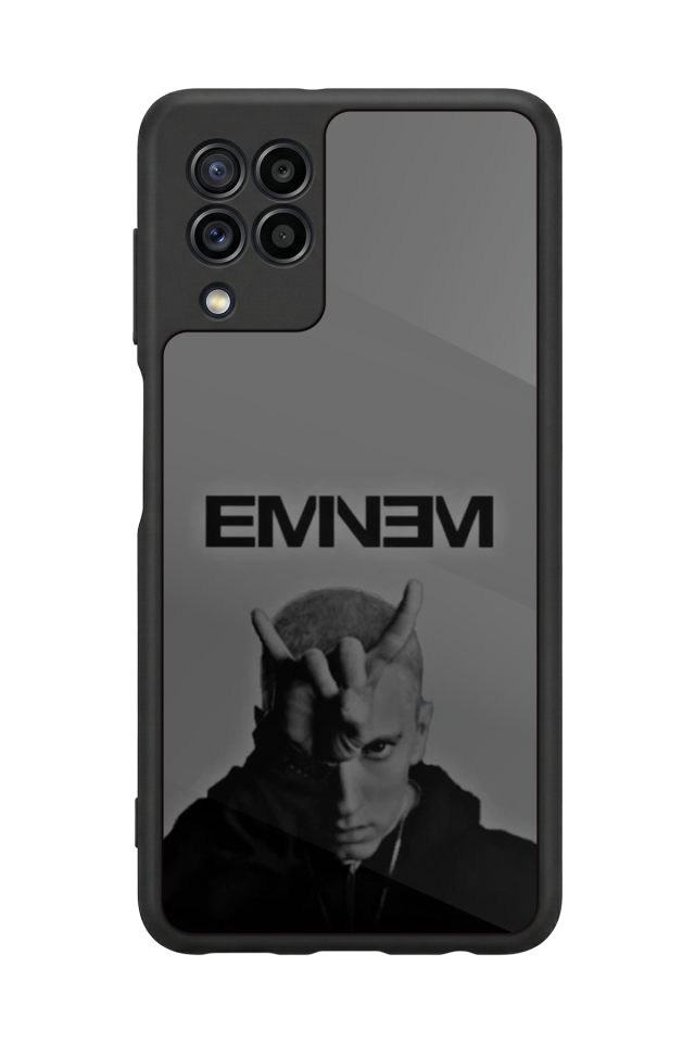 Samsung Galaxy M22 Uyumlu Eminem Tasarımlı Glossy Premium Kılıf