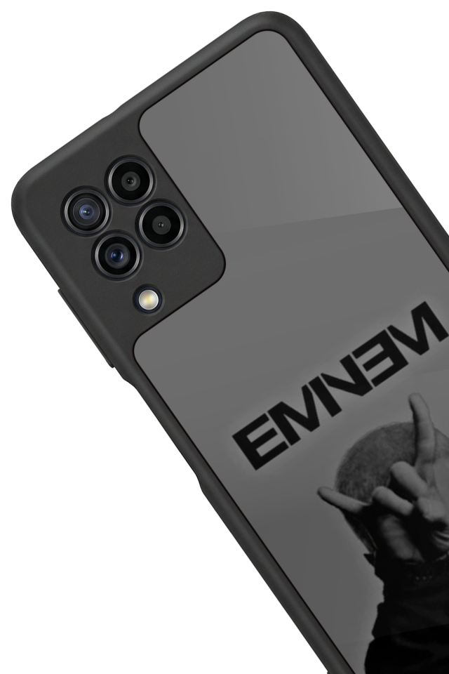 Samsung Galaxy M22 Uyumlu Eminem Tasarımlı Glossy Premium Kılıf
