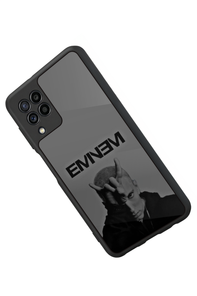 Samsung Galaxy M22 Uyumlu Eminem Tasarımlı Glossy Premium Kılıf