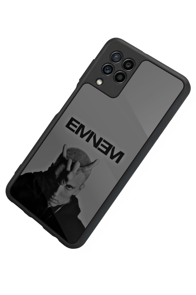 Samsung Galaxy M22 Uyumlu Eminem Tasarımlı Glossy Premium Kılıf