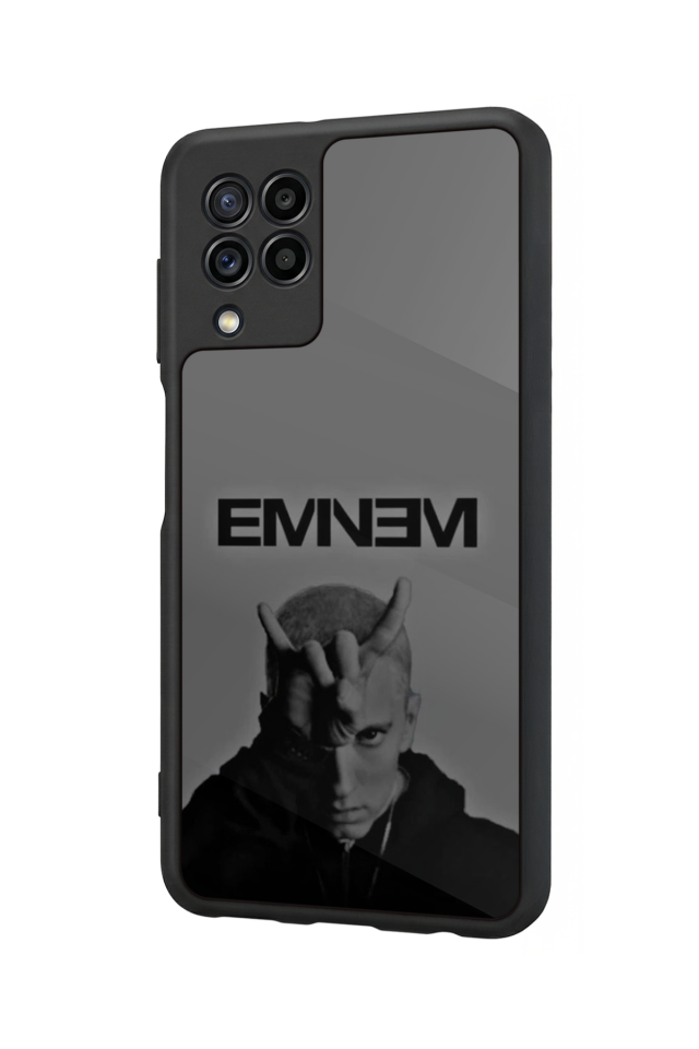 Samsung Galaxy M22 Uyumlu Eminem Tasarımlı Glossy Premium Kılıf