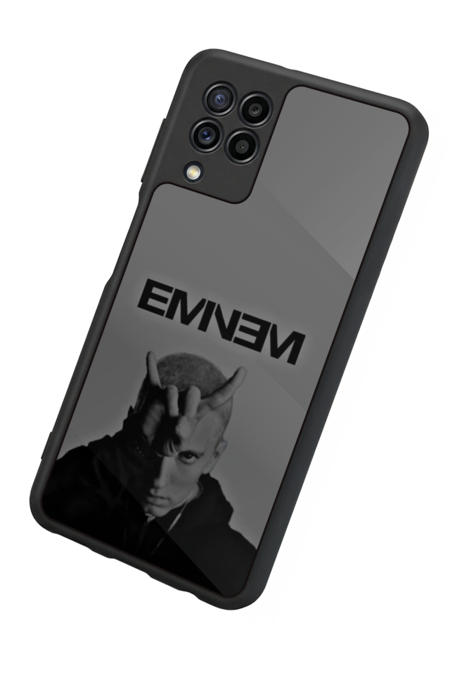 Samsung Galaxy M22 Uyumlu Eminem Tasarımlı Glossy Premium Kılıf