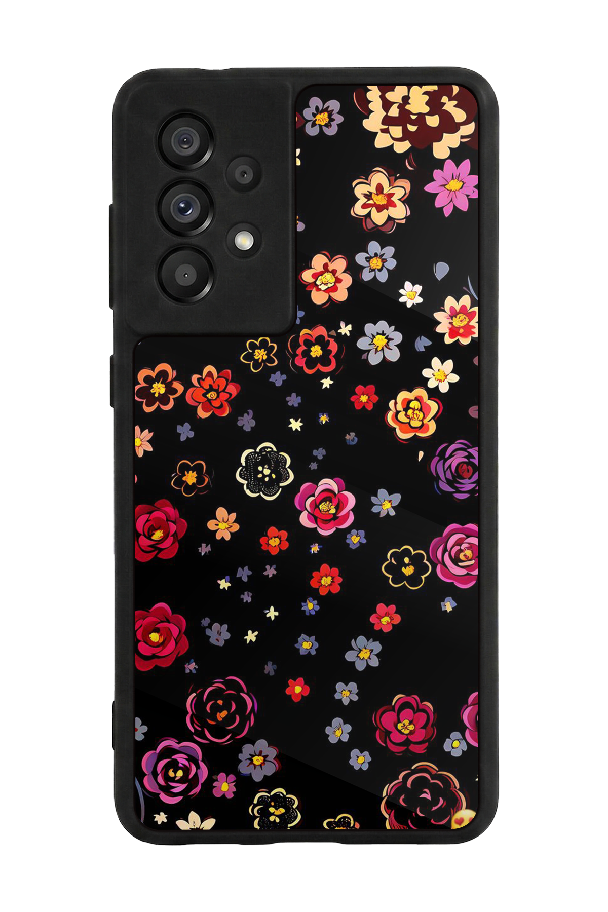 Samsung Galaxy A73 Uyumlu Floral Tasarımlı Glossy Premium Kılıf