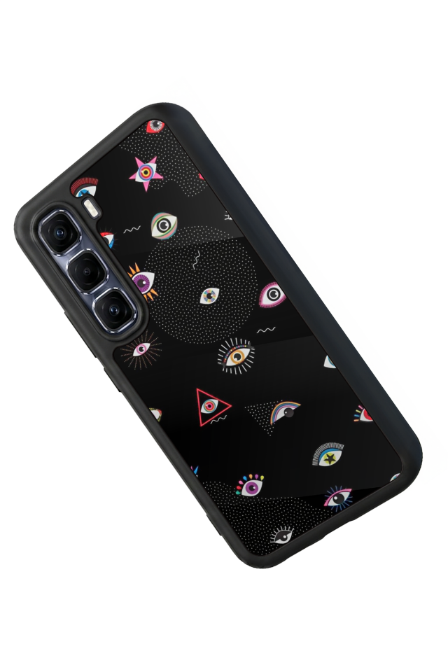 Infinix Hot 60 Pro Plus Uyumlu Göz Tasarımlı Glossy Premium Kılıf