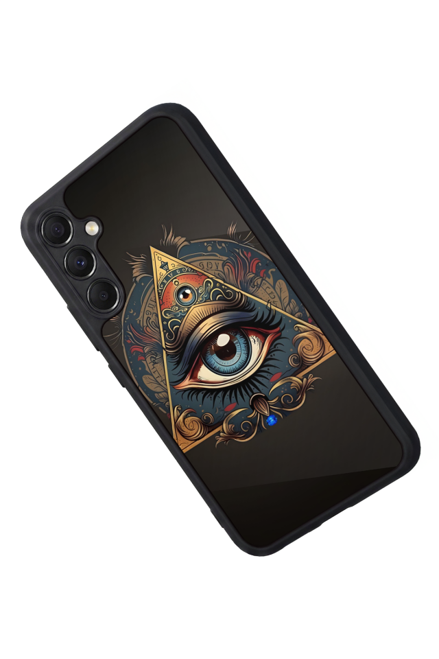 Samsung Galaxy A34 Uyumlu Göz Tasarımlı Glossy Premium Kılıf